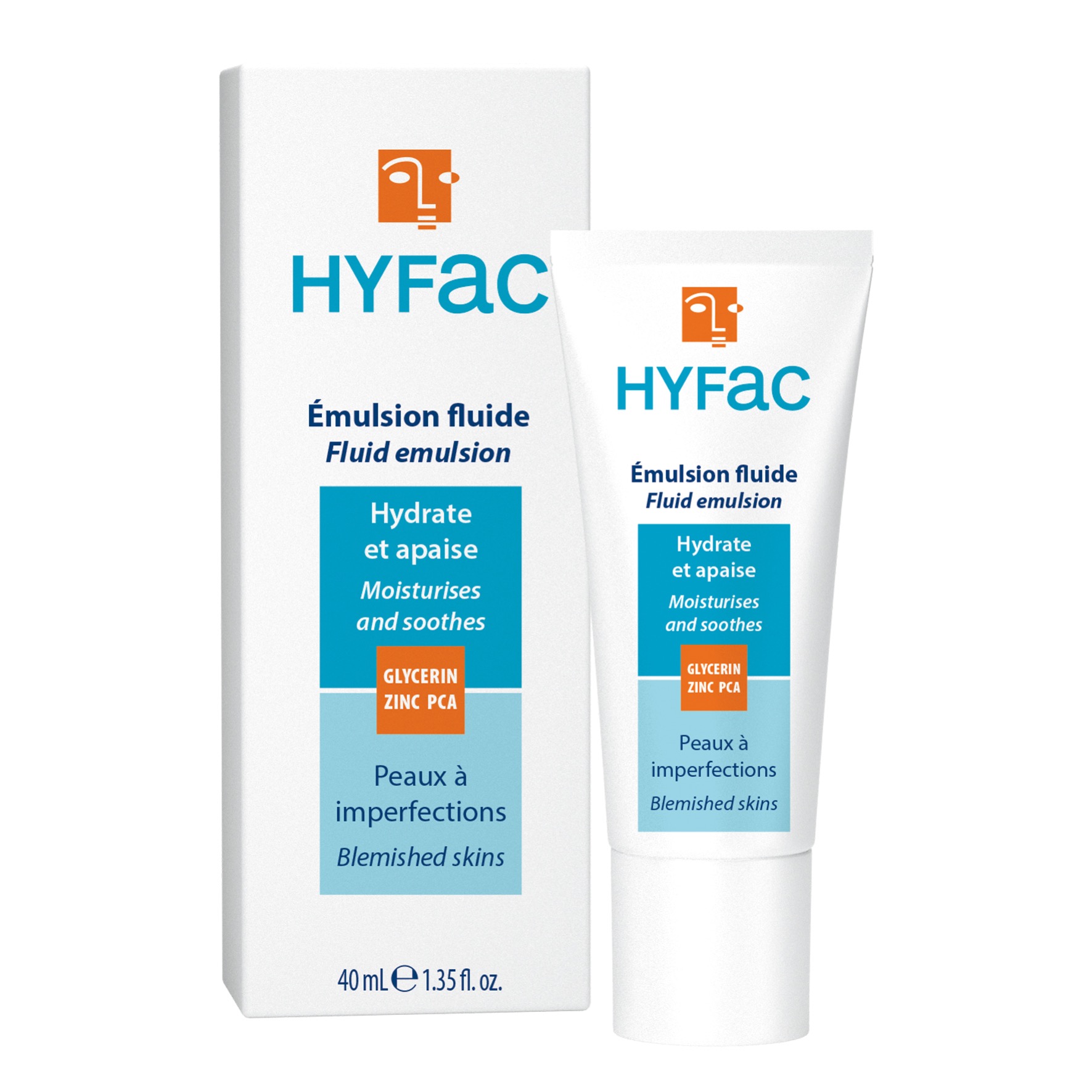 HYFAC Emulsión Fluida Hidratante Calmante Tratamiento para el Acné