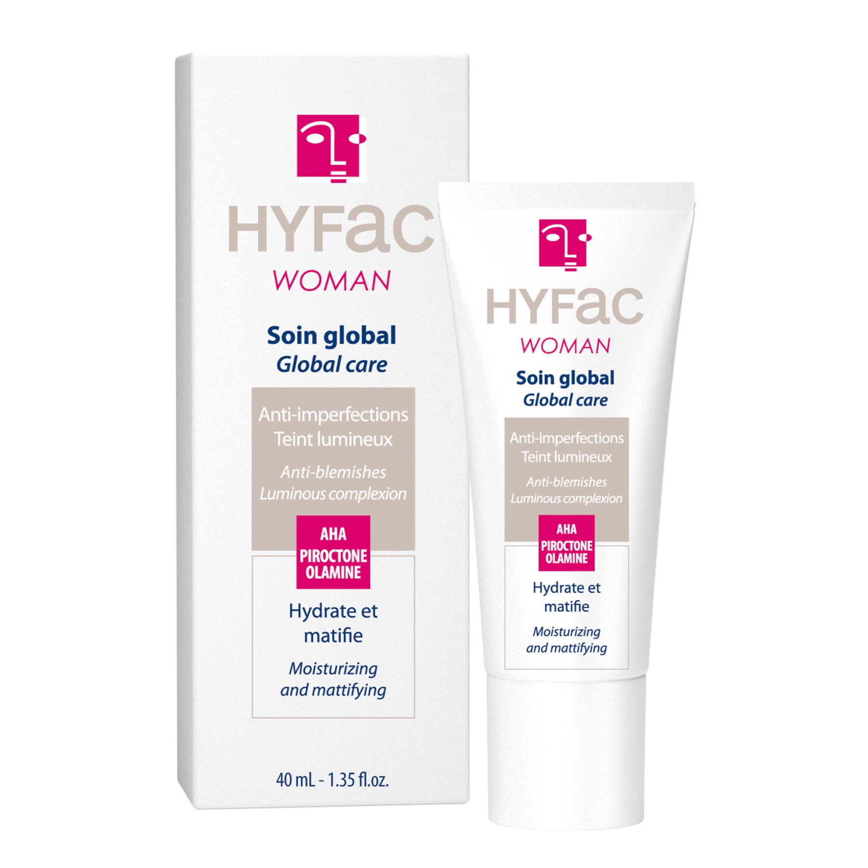 HYFAC WOMAN soin global anti imperfection femme acné